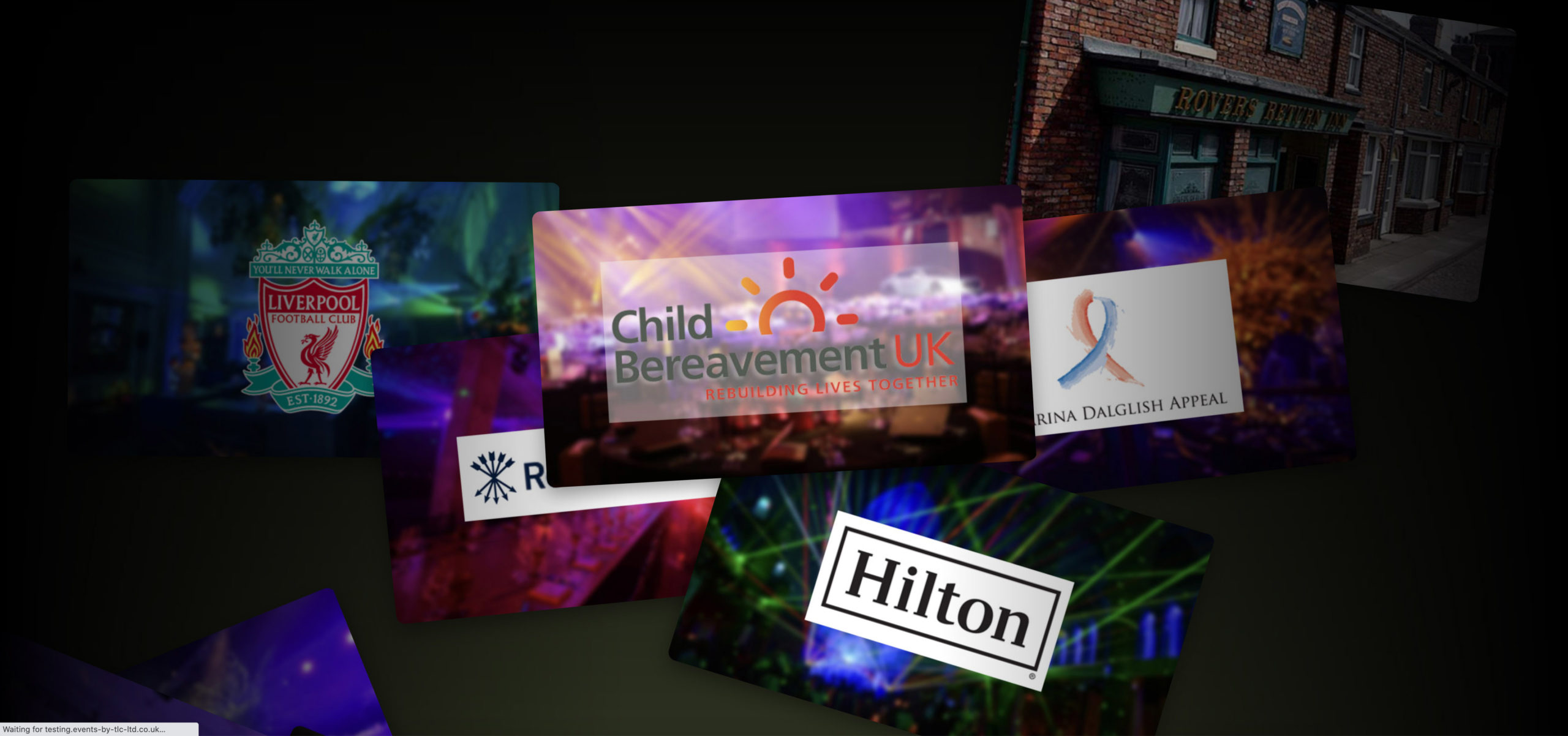 Client cards for TLC LTD Events Planners in Manchester