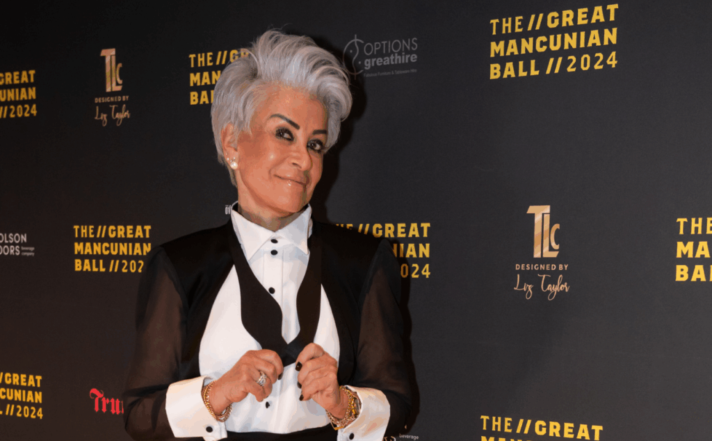 Liz Taylor, Founder of TLC, stands for photograph at The Great Mancuanian Ball