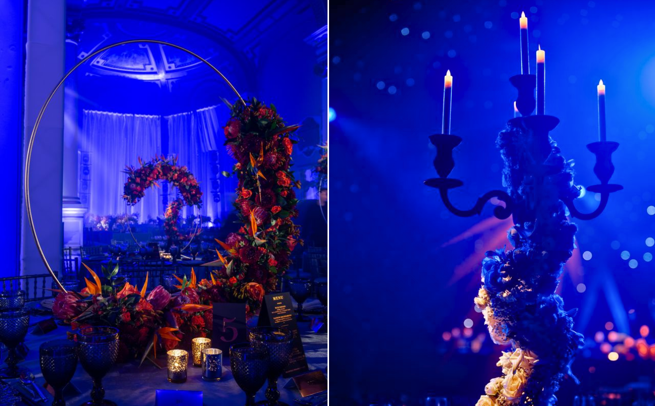 blue hues luxury private party design