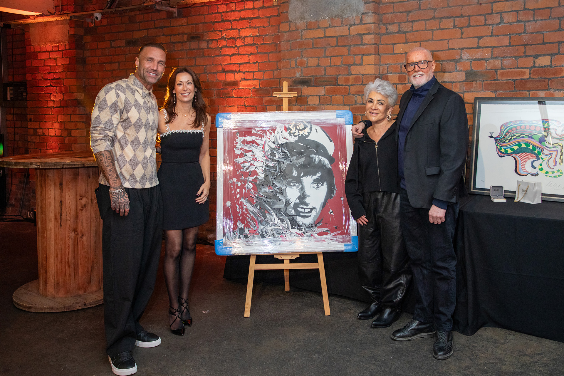 Calum Best, Emma Neville, Liz Taylor, Aiden Phelan at the Great Mancunian Lunch