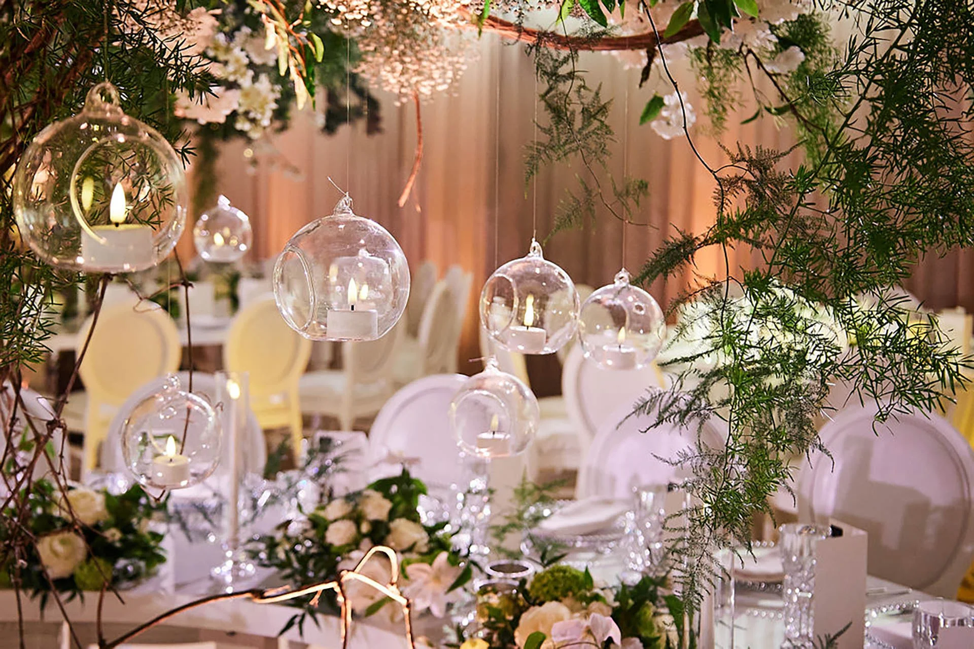 Wedding with a romantic fusion of delicate floral details